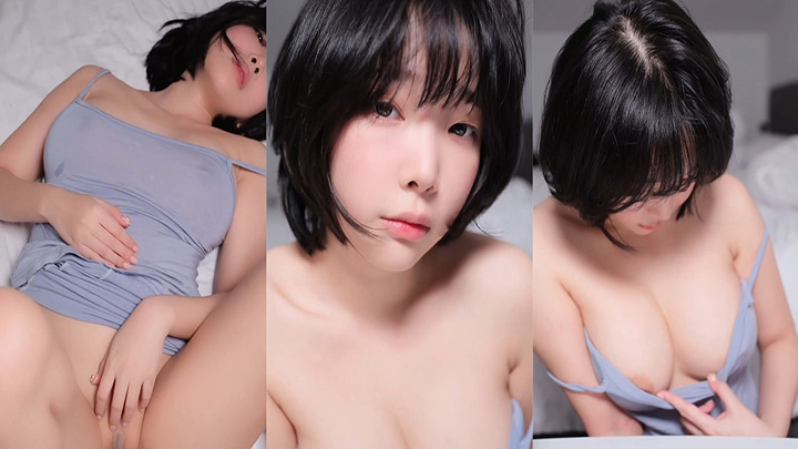 姜仁卿NO.119蓝色吊带【写真花絮】